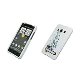 Premium White with Blue Vines Snap-On Cover Hard Case Cell Phone Protector  ....