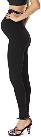 Franato Women's Seamless Full Ankle Length Maternity over Bump Leggings