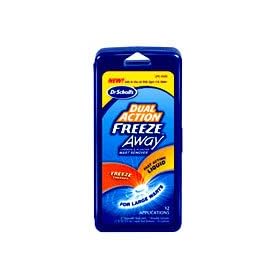 Dr. Scholls Dual Action Freeze Away Wart Remover - 12 Applications, Model:40406
