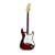 Austin Bazaar 39 Inch Transparent Red Electric Guitar with Carrying Bag and Accessories