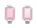 Kit Heath Sterling Silver 30A0Po Ladies Pink Stone Studs