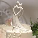 7" Bride & Groom Porcelain Caketop