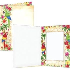 Our colorful TROPICAL PARROTS Photo Event Folder sold in 25s - 4x6