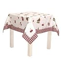 CH15 Tischdecke Serie Cherry Kirsche Kirschen 150 x 150 cm