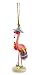Tropical Beach Girl Pink Flamingo Christmas Ornament