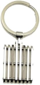 Stainless Steel Keyring, 35 x 35 mm