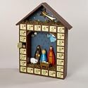Kurt S. Adler 12.25-Inch X 16-Inch X 2.5-Inch Wooden Painted Nativity Calendar Tablepiece Christmas D&eacute;cor