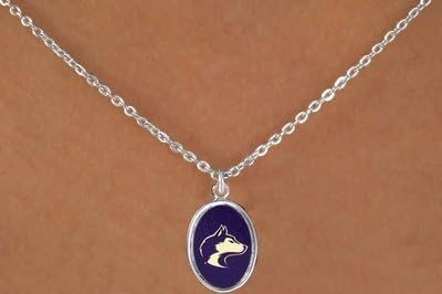 University Of Washington "Huskies" Logo Necklace