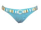 Espirit Striped Belted Surf Swimsuit Bottoms