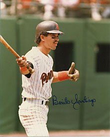 Benito Santiago Autographed / Signed San Diego Padres Baseball 8x10 Photo