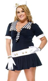Naughty Nautical Sailor Plus Size Costume by Forplay