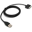 Fosmon&reg; Premium Quality USB 2.0 Hotsync Data Cable ( Black ) fits Apple iPod Classic ( 160GB )