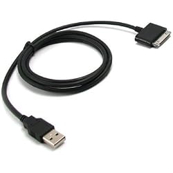 Fosmon&reg; Premium Quality USB 2.0 Hotsync Data Cable ( Black ) fits Apple iPod Classic ( 160GB )