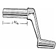 United States Hdwe. WP-8887C Metal Crank