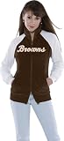 Cleveland Browns Women's Full Zip Velour Cheer Jacket - Touch by Alyssa Milano