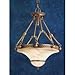 00-0151-G8-55 U Pendant in Bronze and White alabaster by LEDS