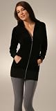 JUICY COUTURE Velour - Juicy Couture Velour Long Dolman Hoodie BLACK (New Arrival)