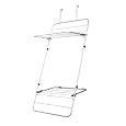 Minky Door or Wall Mounted Indoor Drying Rack, Silver