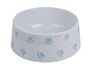 Wholesale box of 10 XL Melamine Dog Bowl with Blue Paw