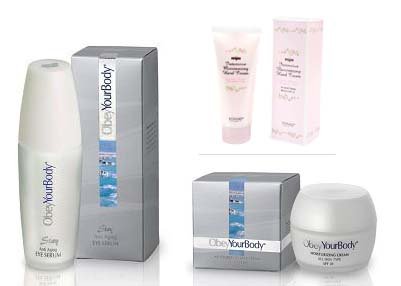 Obey Your Body Eye Cream+eye Serum with Deda Sea Minerals+konad Niju Intensive Moisturizing Hand Cream