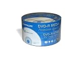 50 x Mirror White Full Face Inkjet Printable DVD+R - 16x - 4.7Gb