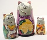 Russian Nested Dolls - Mice 3 piece set