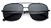 WearMe Pro - Oversized Metal Geometric Vintage Aviator Sunglasses