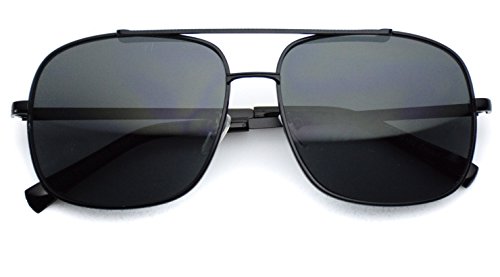 WearMe Pro - Oversized Metal Geometric Vintage Aviator Sunglasses