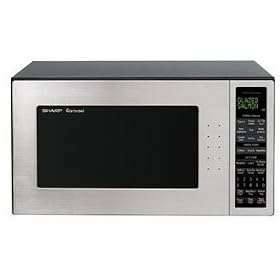 Sharp R530ES Countertop Microwave in Stainless Steel w/ Optional Built-In Trim Kit