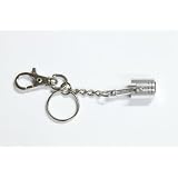 Motorcycle Piston Key Ring - Silver - Honda Kawasaki Suzuki Yamaha CBR RR ZXR Ninja... by LuckyBike