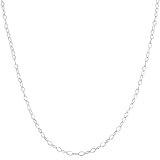 Rhodiumplated Sterling Silver 1.5-mm Open Link Chain (20 Inch)