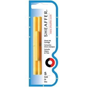 Sheaffer Skrip 5 Ink Cartridges Gold