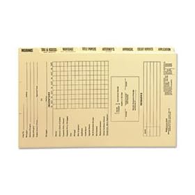 Smead 78278 Dividers for Mortgage File Folder, Eight/Set