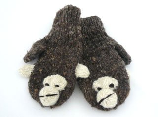 Fair Trade Woolly Monkey Mitts