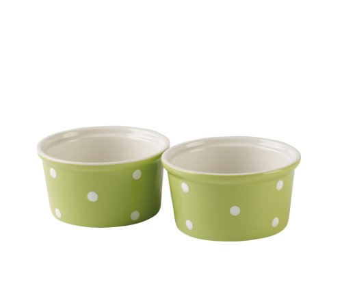 Spode Baking Days Green Bake and Serve 4 Inch Ramekin’s Set of 2