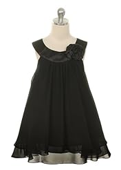 Girls Jacquard Illusion  Chiffon/Polyester/Satin/Tulle Sleeveless  Dress With a Bow(s) and a Sash 