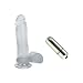 Doc Johnson Crystal Jellies Ballsy Dildo 8" With Suction Cup Base Clear Adult Sex Toy Kit