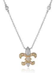 Freida Rothman Belargo Jewelry Fleur De Lis Drop Necklace, 18"