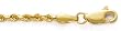 14K Yellow Gold 2.5MM DIAMOND CUT SOLID ROPE 8" BRACELET