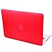HDE MacBook Air 13 Case Solid Color Matte Plastic Slim Hard Shell Snap On Case with Keyboard Skin Fits Models A1369 / A1466 (Red)
