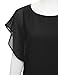 NINEXIS Women's Chiffon Batwing Dolman Top with Banded Hem (S-3XL)