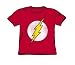 Search : The Flash Logo Distressed Youth S/S T-shirt in Red by DC Comics