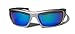 VertX Polarized Neon Sunglasses Sport Cycling Running Outdoor – Silver Frame – Blue Lens