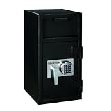 SentrySafe DH-134E Solid Steel Depository Safe, Black