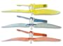 Red, Yellow, & Blue Replacement Main Rotors for Mini Infrared RC Helicopters (1 of each, 3 total)