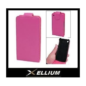 ETUI housse Pochette case flip cuir ROSE IPHONE 3G [Appareils électroniques]