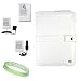 5 in 1 Bundle for Amazon Kindle Includes: Melrose White Leather Deluxe Carrying Case + Car Charger + Travel Charger + Screen Guard + Live*Laugh*Love Wristband!!!(not for kindle 2)