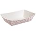 Boardwalk 30LAG025 1/4 lbs Red Weave Paper Food Tray (Case of 1,000)
