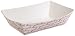 Boardwalk 30LAG025 1/4 lbs Red Weave Paper Food Tray (Case of 1,000)