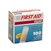 WHITE CROSS CLEAR PLASTIC BANDAGE STRIPS 3/4'' X 3'' 100/BOX